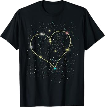 Heart Shaped Constellation Women's Heart Love Constellation T-Shirt