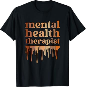 Black Mental Health Therapist African American T-Shirt