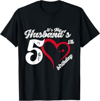 It's My Husband's 50th Birthday Vintage 50th Birthday T-Shirt