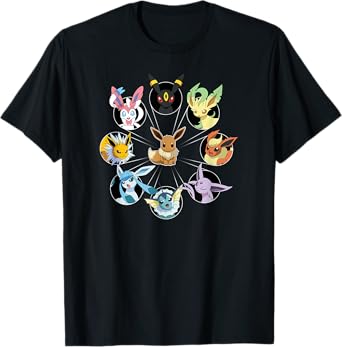 Pokémon - Eevee Evolution Circle T-Shirt