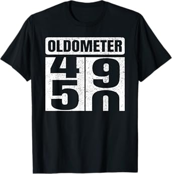 Oldometer 49-50 T-Shirts 50th Birthday Tees Funny Gifts Idea T-Shirt