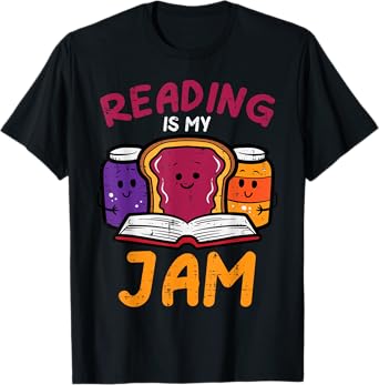 Reading My Jam Read Reading Book Librarian Men Women Kids T-Shirt