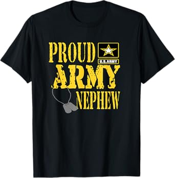 Proud Army Nephew Shirt Military Pride T Shirt T-Shirt