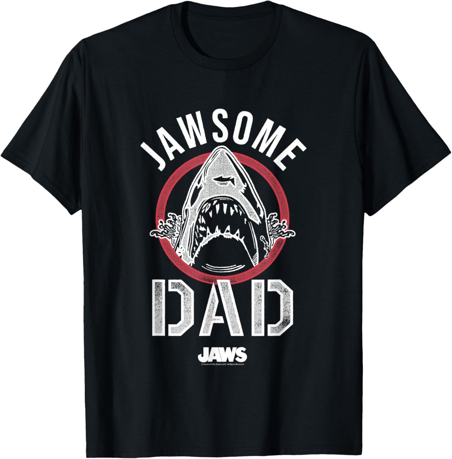 Jaws Father's Day Jawsome Dad Vintage Logo T-Shirt