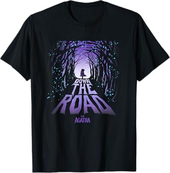 Marvel Agatha All Along Down The Road Witches Purple Logo T-Shirt