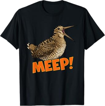 Meep Bird Meme Bird Saying Meep Bird American Woodcocks Bird T-Shirt