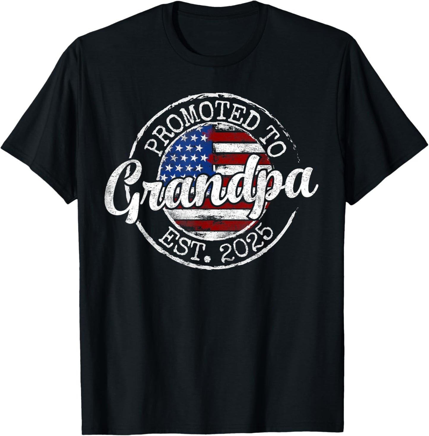 Promoted To Grandpa Est 2025 Soon To Be Grandpa Gifts Poppop T-Shirt