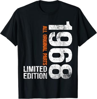 Vintage 1968 57th Birthday Gifts Men Women 57 Years Old T-Shirt
