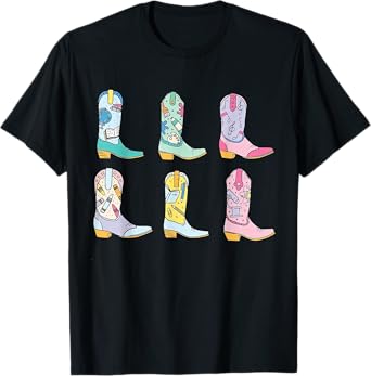 Teacher Life Howdy Teacher, Cowboy Boots Tees T-Shirt