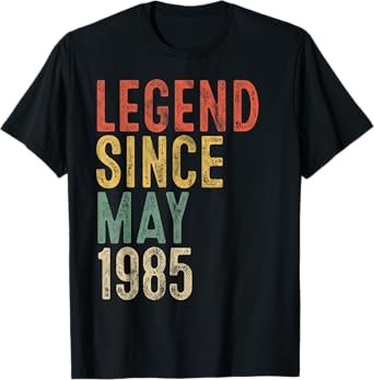Legend 1985 40th Birthday Gifts for Men Women 40 Year Old T-Shirt