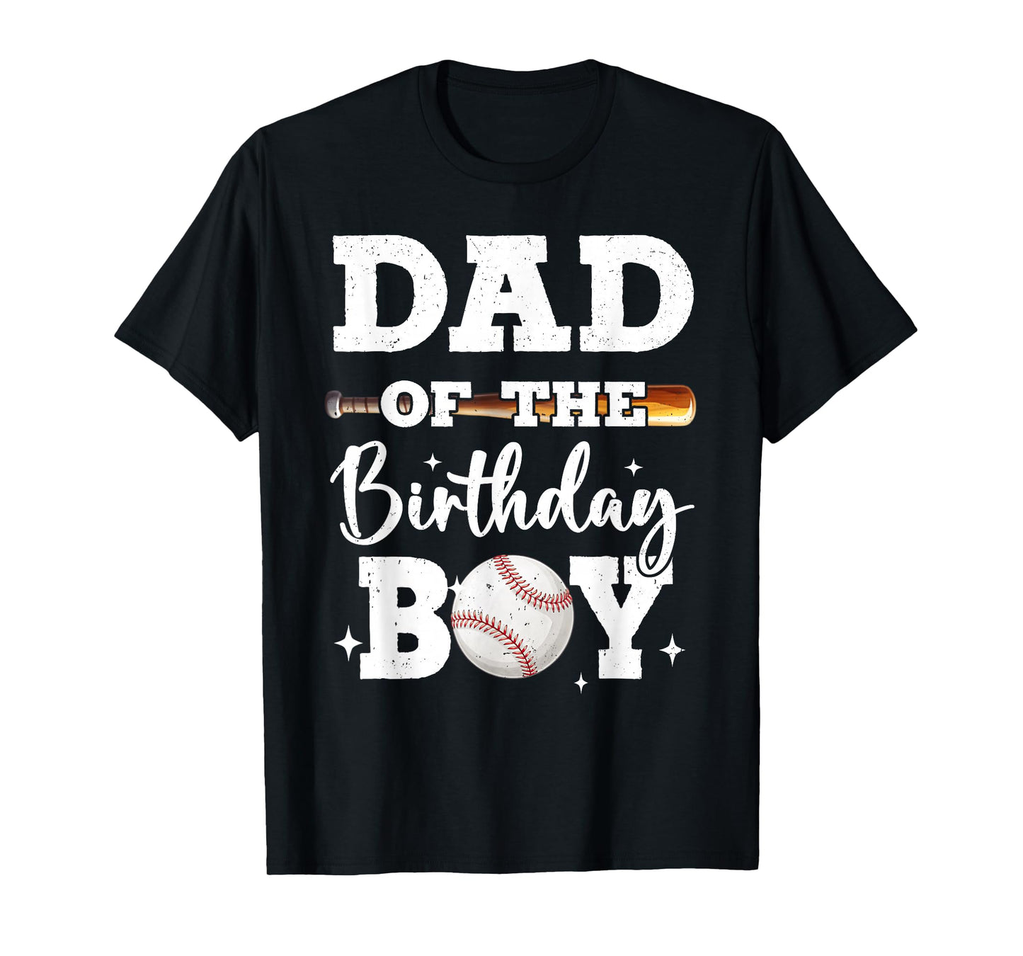 Dad of The Birthday Boy Baseball Bday Family T-Shirt