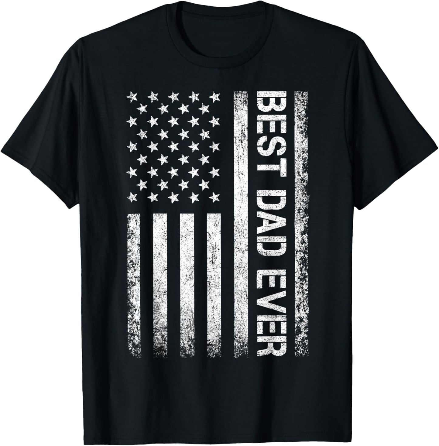 Best dad ever US American flag gift for father's day T-Shirt