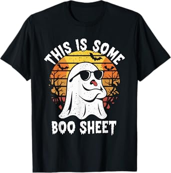 This is Some Boo Sheet Ghost Retro Funny Halloween Men Women T-Shirt
