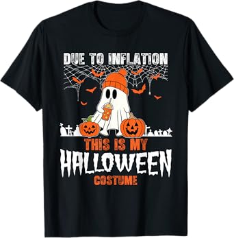 Due To Inflation This Is My Halloween Costume Funny Pumpkins T-Shirt