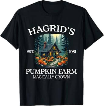 Hagrid's Pumpkin Farm - Magical Rustic Autumn Design T-Shirt