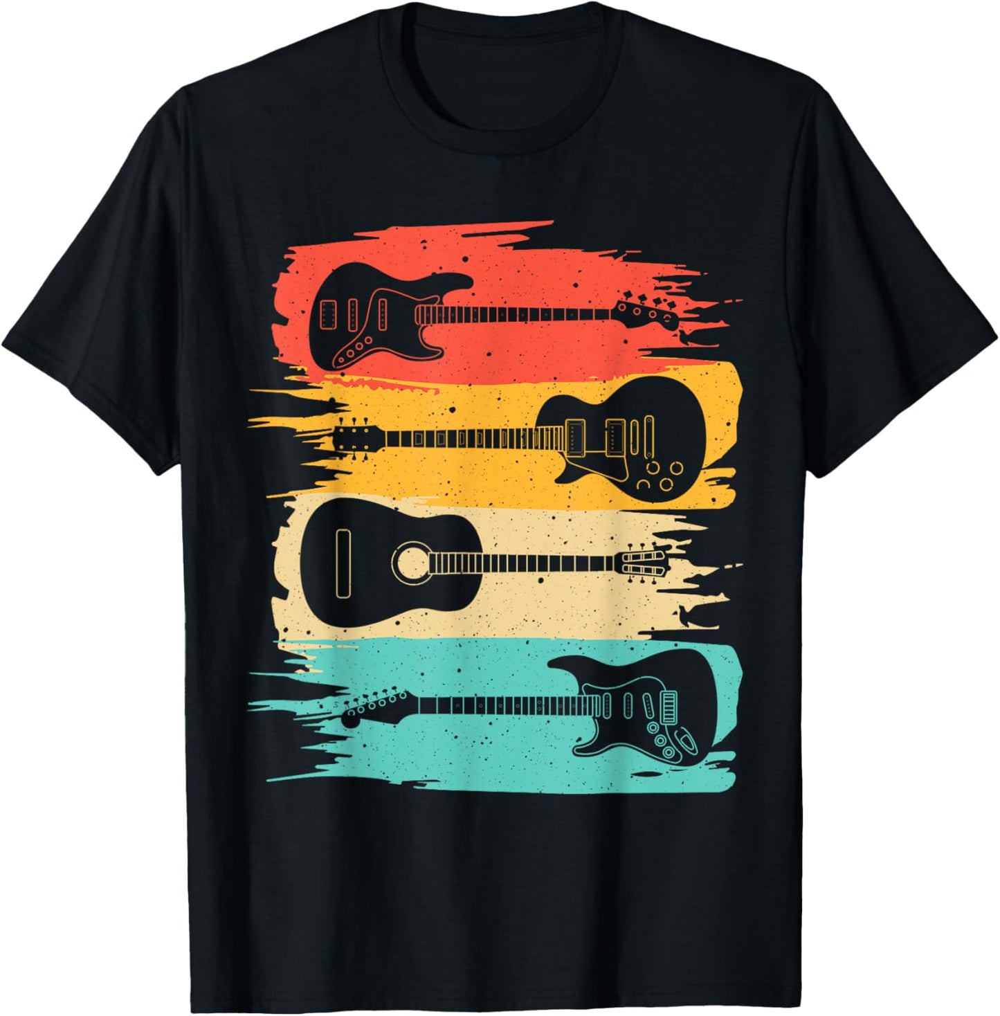 Vintage Guitar Gift For Men Women Music Band Guitarist Stuff T-Shirt