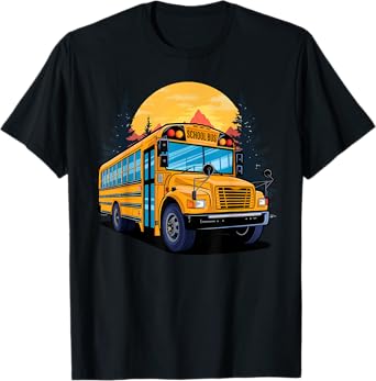 Yellow School Bus Driver Kids, Men, Women, Aide T-Shirt