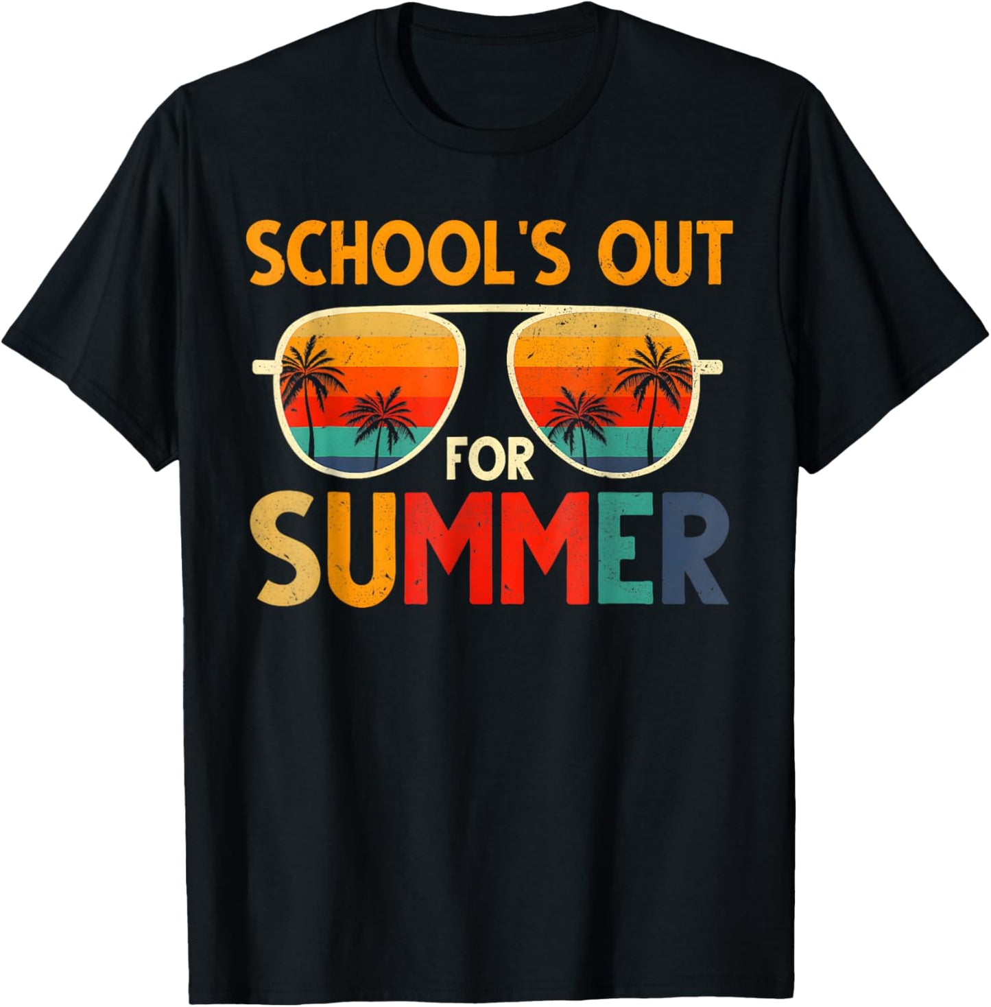 Retro Schools Out For Summer Last Day Of School Teacher Boys T-Shirt