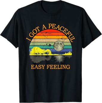 I Got An Easy Guitar Lake Shadow Peaceful Feeling T-Shirt