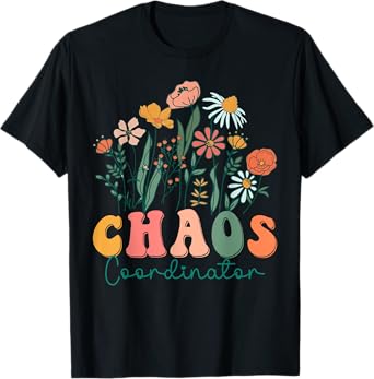 Groovy Wildflower Chaos Coordinator Tees T-Shirt