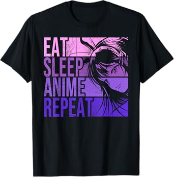 Eat Sleep Anime Repeat - Anime Lovers Gifts Idea Girls T-Shirt