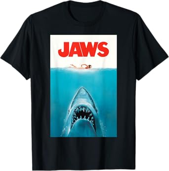 Jaws 50th Anniversary Poster Classic Front & Back T-Shirt