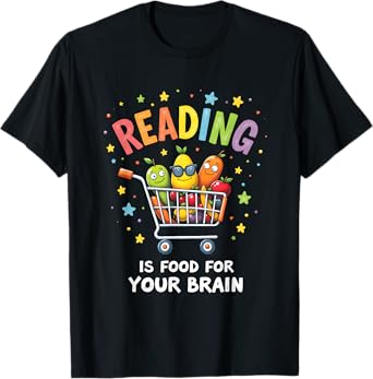 Reading Is Food For Your Brain Children's Books Kids T-Shirt