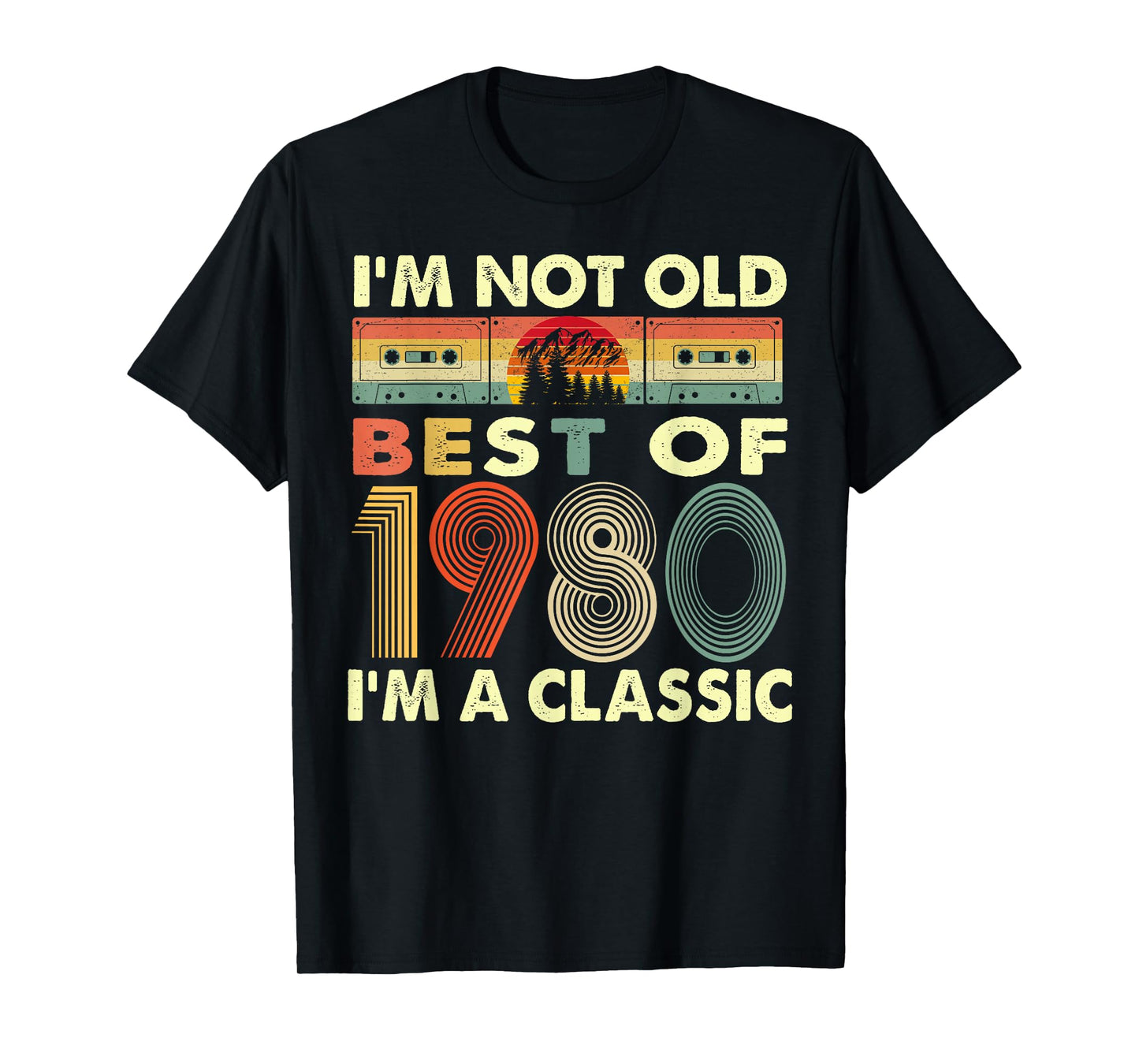 I'm Not Old I'm A Classic Vintage 1980 42nd Birthday Gifts T-Shirt