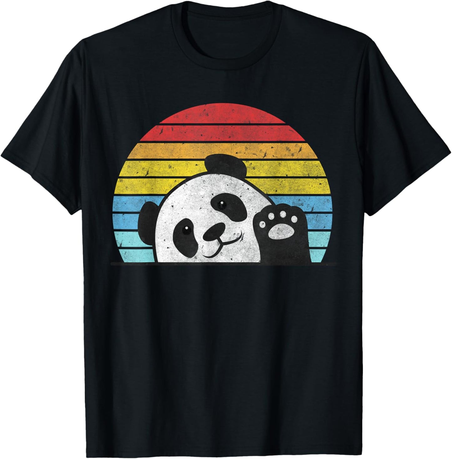 Retro Panda Cute Panda Bear Vintage Zookeeper Zoo Family Fan T-Shirt