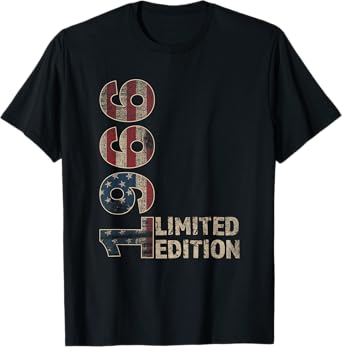 59th Birthday Gift men Vintage born 1966 turning 59 Year Old T-Shirt