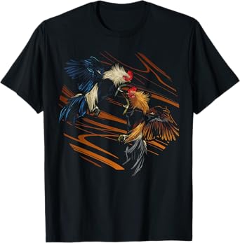 Peleas De Gallos Cockfighter Game Fowl Cockfighting Rooster T-Shirt, Black