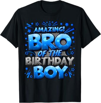 Brother of the Birthday Boy Matching Family Bro T-Shirt