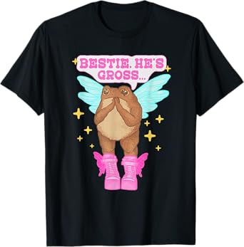 Bestie He's Gross Frog Funny Apparel T-Shirt