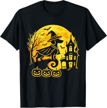 Halloween Dachshund Wiener Weenie Dog Moonshine Sausage Fun T-Shirt