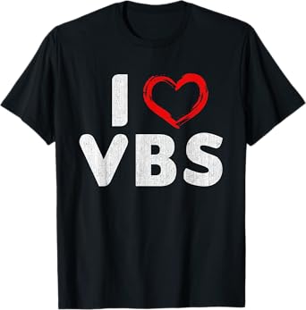 VBS I love Vacation Bible School Christian Church Tee Shirt T-Shirt
