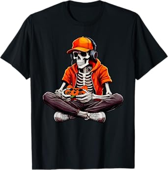 Halloween Boys Kids Ghost Gamer Scary Costume Gaming Men T-Shirt