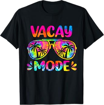 Vacay Mode Palm Tree Beach Vacation Summer Getaway Holiday T-Shirt for Men Women Girls Kids