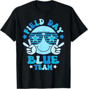 Field Day Blue Team Color Field Trip Team Game T-Shirt