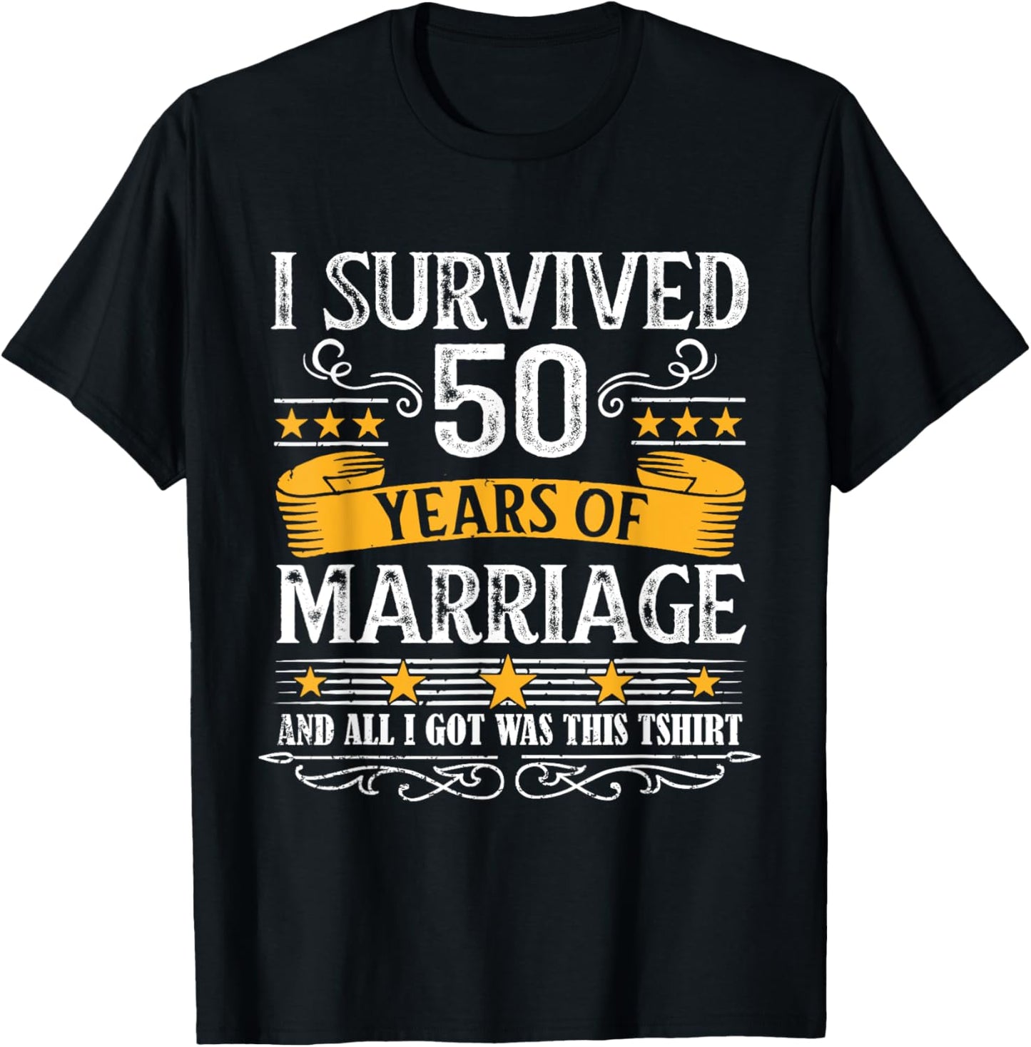 50th Wedding Anniversary shirt Couples Husband Wife 50 Years T-Shirt