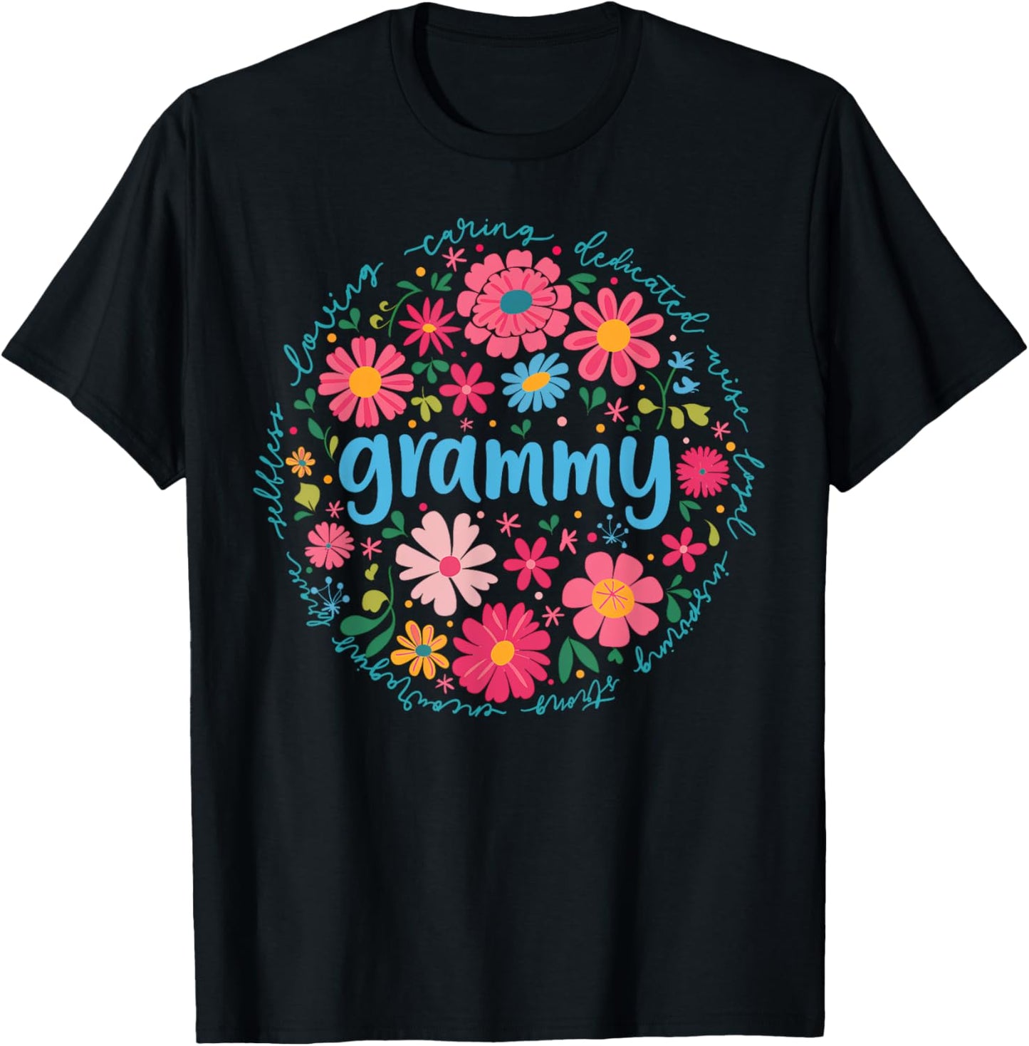 Grammy Mothers Day For Grandma Wildflower Floral Women T-Shirt