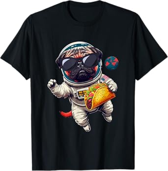 Funny Pug Art For Men Women Kids Animals Dog Lover T-Shirt