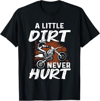 Funny Dirt Bike Gift For Boys Men Motorcycle Motocross Biker T-Shirt