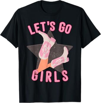 Western Let's Go Girls Bridal Bachelorette Party Matching T-Shirt