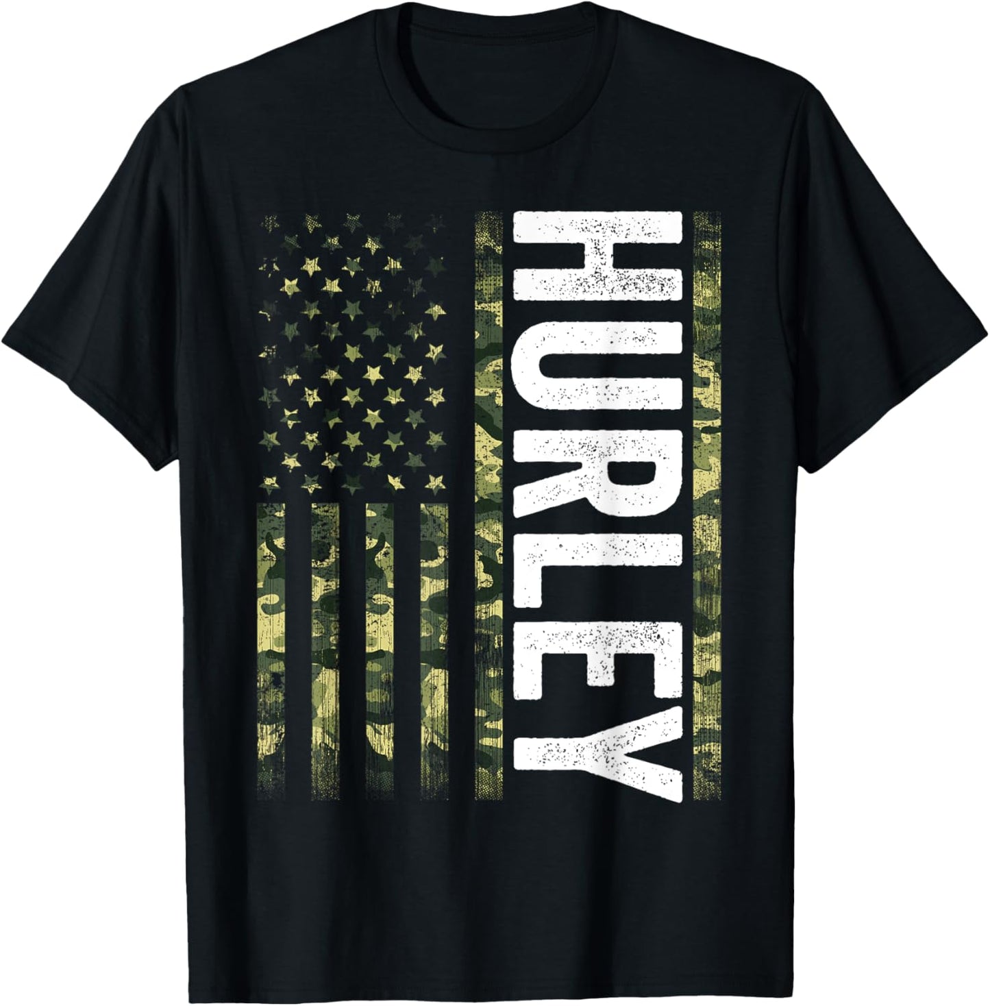 Hurley KY Vintage Us American Flag Retro For Men Women T-Shirt
