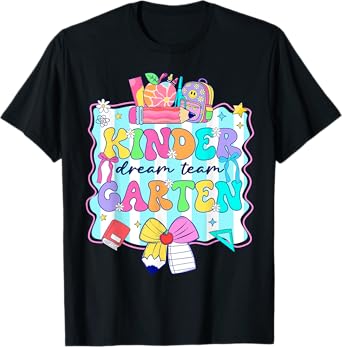 Groovy Kindergarten For Girls Boys Teacher Pre-K Preschool T-Shirt