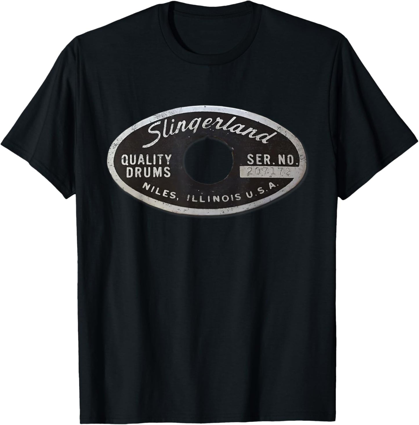 Unisex Adults - Black - Small - Short Sleeve - T-Shirt - Vintage Classic - Polyester 100%