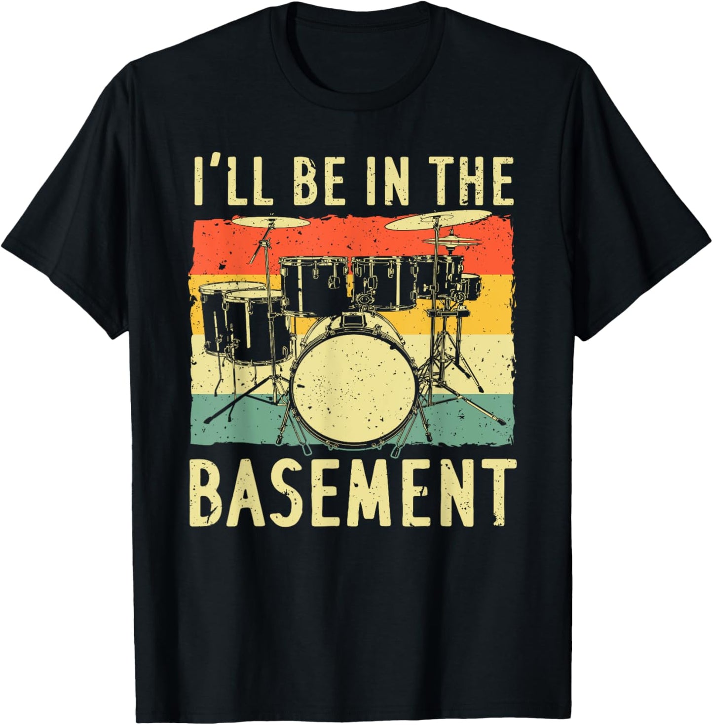 Cool Drumming Design For Men Women Drum Set Drumming Drummer T-Shirt