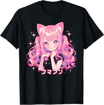 Goth Grunge Demon Anime Girl Waifu Horror Alt Aesthetic T-Shirt