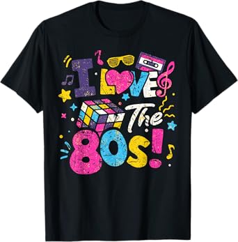 I Love The 80's Eighties Party Retro Costume T-Shirt