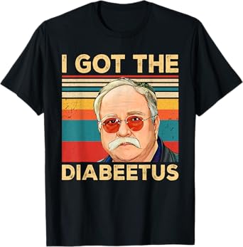 Funny Diabetes Awareness Outfits Family Matching Unisex-Adults Retro I Got The Diabeetus Funny Pancreas Diabetes Awareness T-Shirt Black Small Crew Neck Short Sleeve T-Shirt
